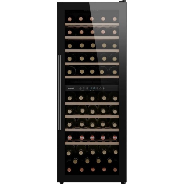 Винный шкаф Weissgauff WWC-77 DB DualZone на 77 бутылок черный